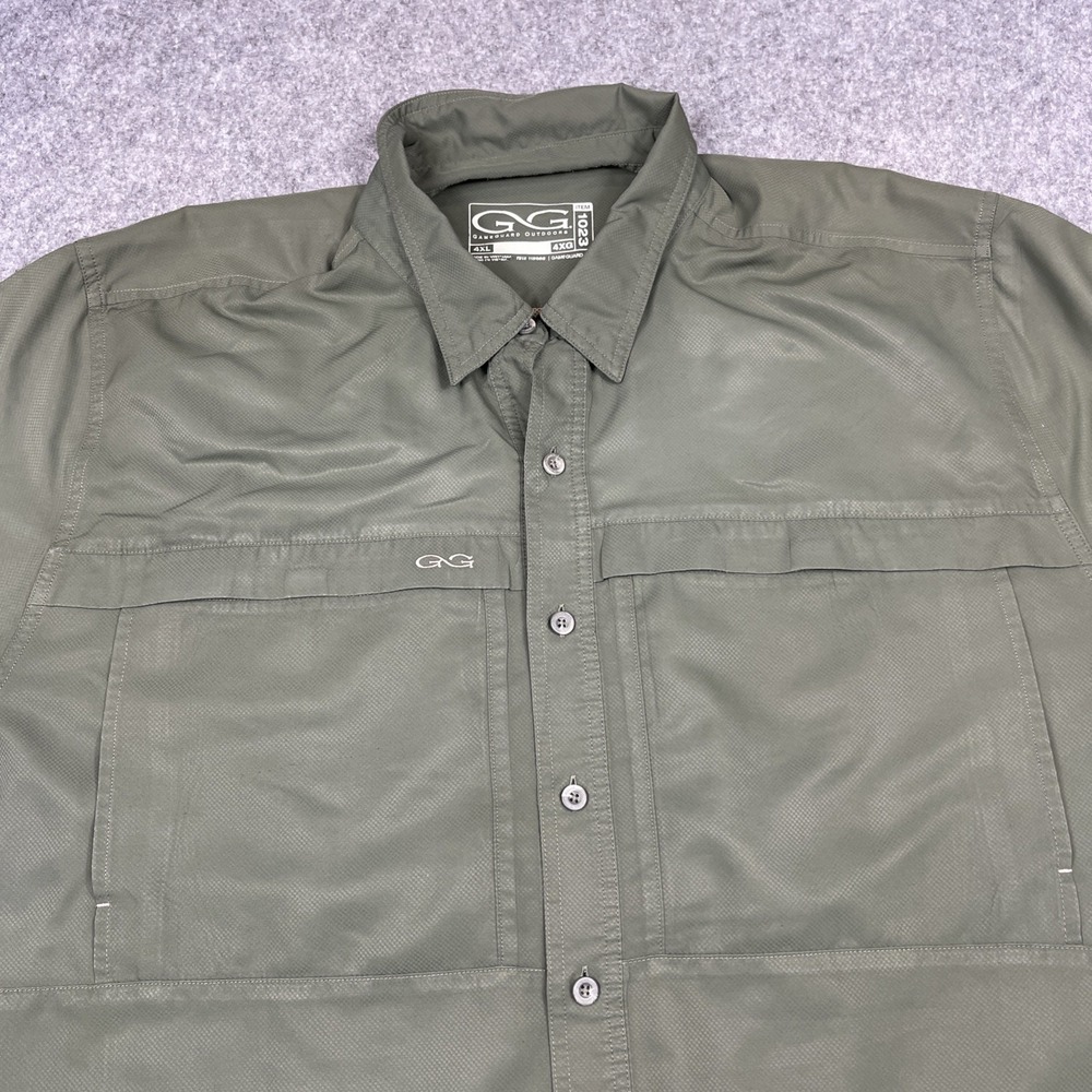 GameGuard Shirt Mens 4XL Green Hunting Fishing Vented Outdoor